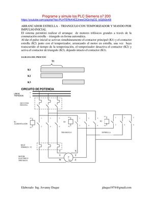 Plc Siemens S7 200 Arrancador Estrella Triangulo S7200