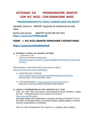 Programación Grafcet Con Plc M221 Con Somachine Basic