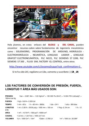 Factores De Conversiòn De Unidades