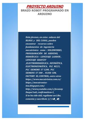 Brazo Robot Programado En Arduino