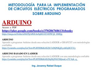 Circuitos Eléctricos Programados Sobre Arduino