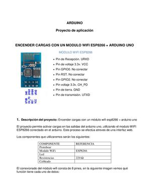 Proyecto Arduino Encender Led Via Wi Fi