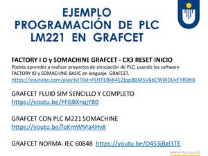 Programación De Plc Lm221 Con Somachine En Grafcet