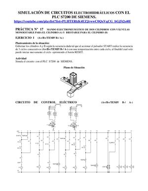 Simulación De Circuitos Electrohidráulicos Con El Plc S7200 De Siemens Cx3 Reset