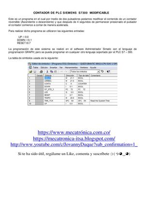 Plc Siemens Contador De Eventos
