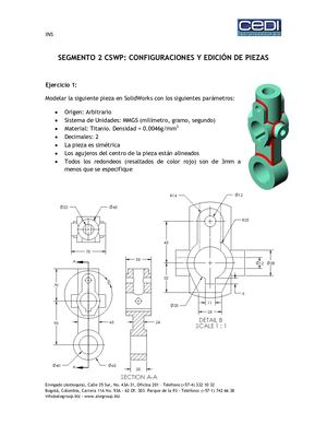 Certificación Solidworks Segmento 2 Cswp 1 Idler Arm