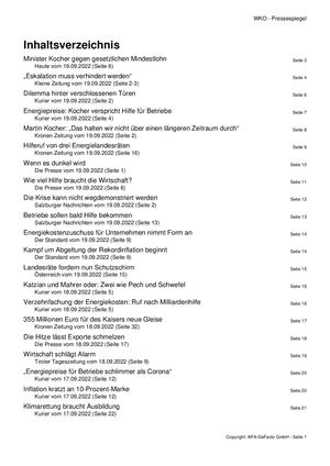 20220919 Pressespiegel