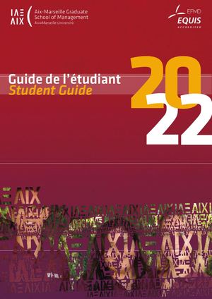 Livret étudiant rentrée 2022 20223