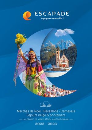 Brochure Hiver-Printemps Voyages autocar Escapade 2022-2023