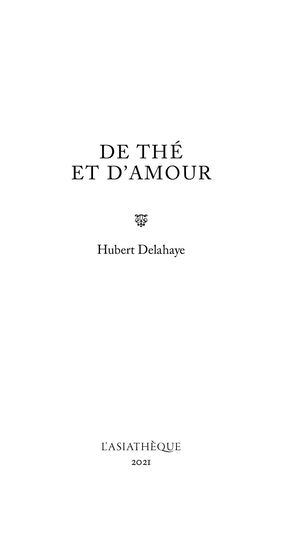 Extrait de De Thé et d'amour