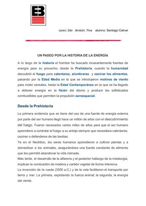 Un Paseo Por La Historia De La Energía