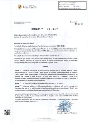 Parution Decisions Du 16 Septembre 2022