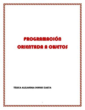 Programación Orientada A Objetos
