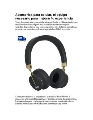 Accesorios Para Celular, El Equipo Necesario Para Mejorar Tu Experiencia