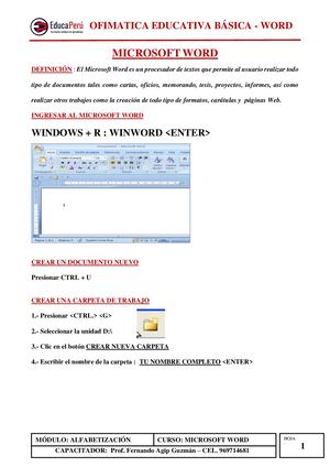 Manual de Microsoft Word 2019