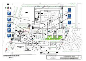 Plan de localisation parking velo BCH 2022