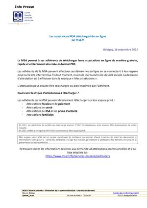 IP Attestations Adhérents Msa V3