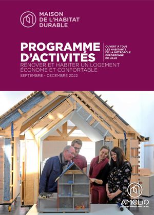 Programme de la Maison de l'Habitat Durable - Septembre à décembre 2022