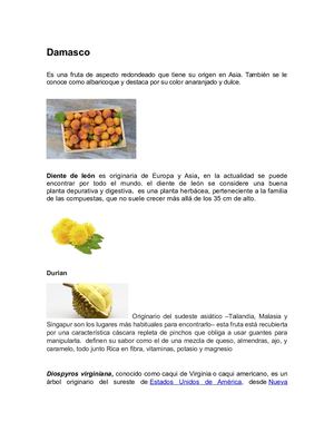 Productos De Origen Vegetal Y Sus Derivados