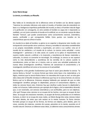 Características De La Ciencia Fáctica