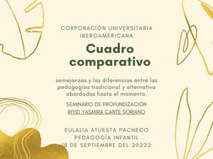 Semejanzas Y Diferencias Entre Pedagogia Tradicional Y Moderna