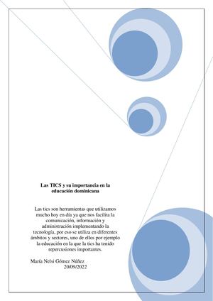 Las Tics Y Su Importancia En La Educación Dominicana (1)