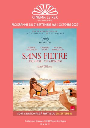 Programme Cinema REx Veules les roses 21 et 28 Sept