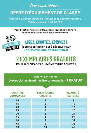 Offre groupée Une oeuvre,une voix Nathan Pocket 2022