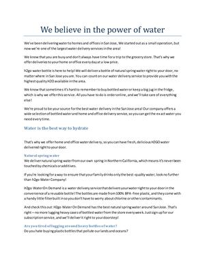 Calaméo - We Believe In The Power Of Water