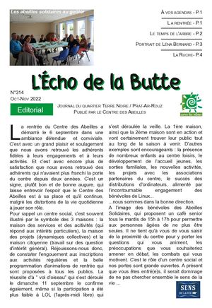 Echo de la Butte Octobre et novembre 2022