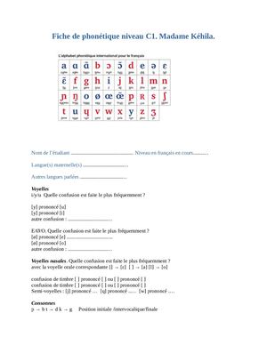 Cours De Phonétique
