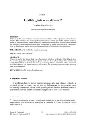 Graffiti: ¿Arte o vandalismo?