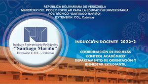 Inducción Docente 2022 2 Horizontal Psm Col, Cabimas