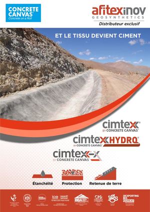 Découvrez les solutions CIMTEX by CONCRETE CANVAS et AFITEXINOV