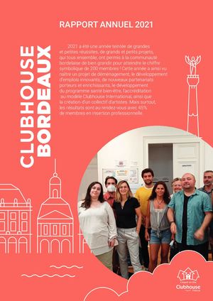 Rapport d'activité 2021 • Clubhouse Bordeaux
