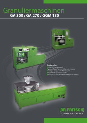 14 Überblick Granuliermaschinen