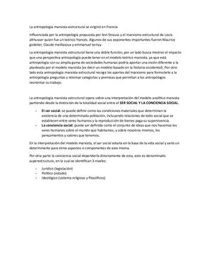 ANTROPOLOGIA MARXISTA-ESTRUCTURAL