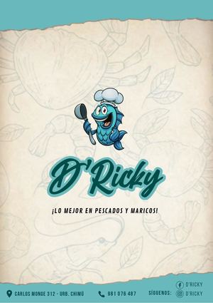Carta Digital Cevichería D'Ricky