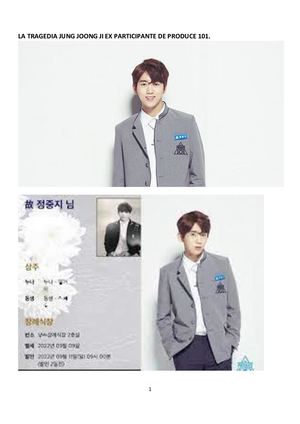 La Tragedia Jung Joong Ji Ex Participante De Produce 101