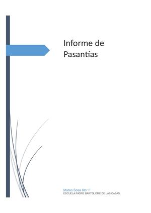 Mateo Sosa Informe De Pasantias 2022
