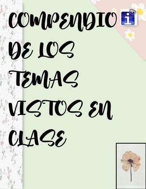 Compendio De Los Temas Vistos En Clase