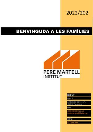 Dossier Famílies 22 23