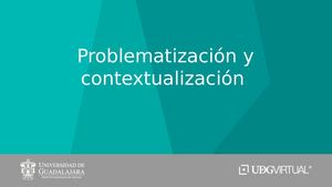Problematización Y Contextualización