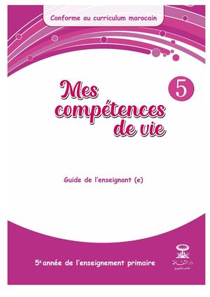 Guide Mes compétences de vie 5e