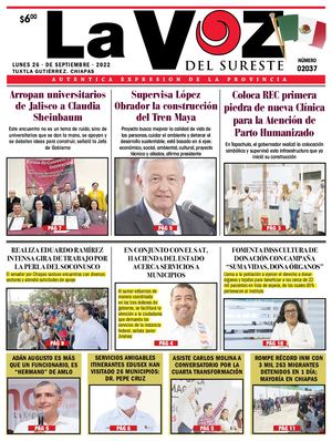 La Voz del Sureste 26 09 2022