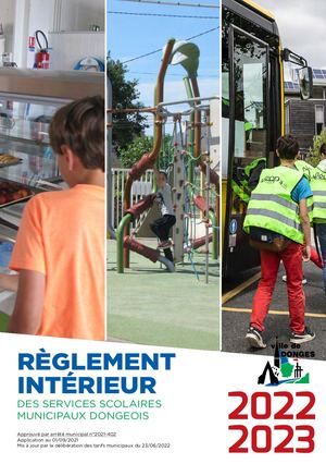 Règlement Intérieur Services Scolaires 2022-2023