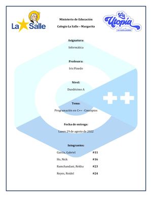 Calameo Mapa Mental C++ García, Ho, Ramchandani Y Reyes 12a