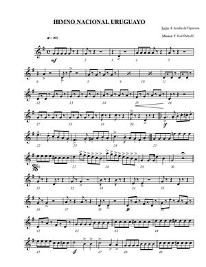 Himno Nacional Saxo Baritono