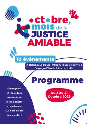 Programme 2022 - Octobre, mois de la justice amiable #4