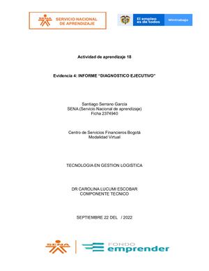 Evidencia 4 Informe Diagnostico Ejecutivo